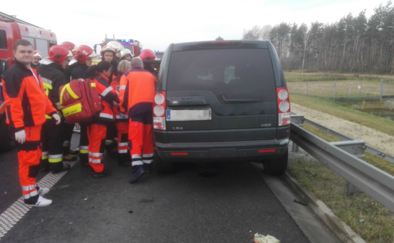 Dramatyczny wypadek na A2 na oczach Inspektorów Transportu