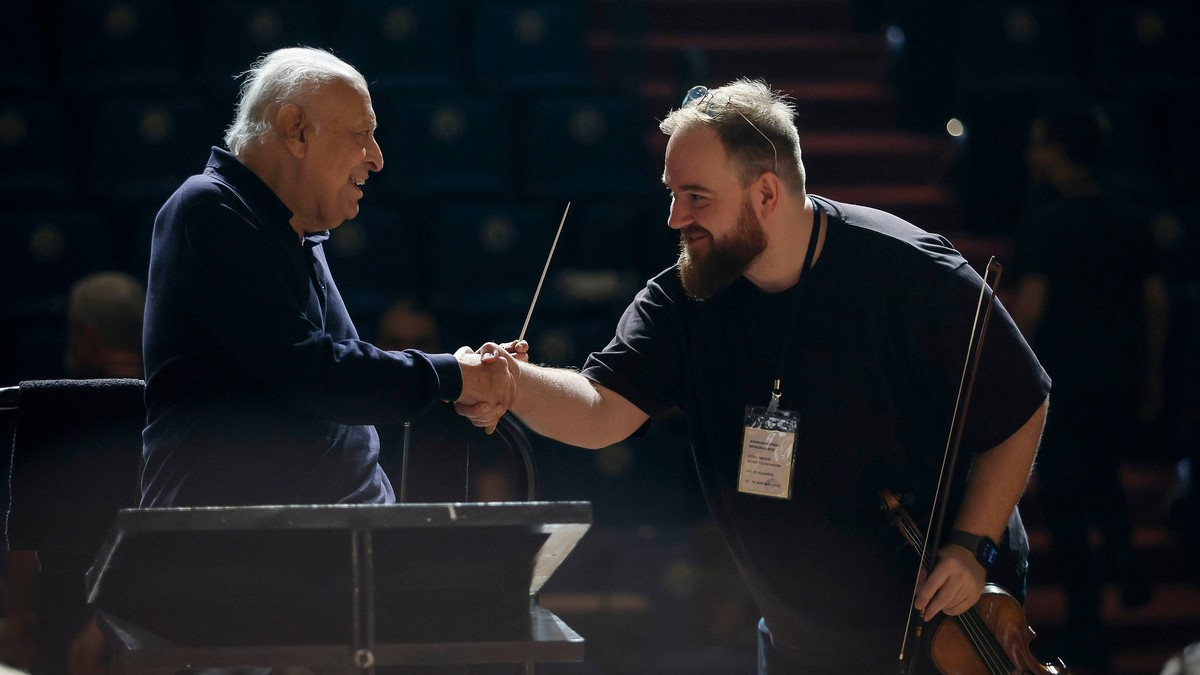 Mehta i koncertmajstor Miša Andruščenko