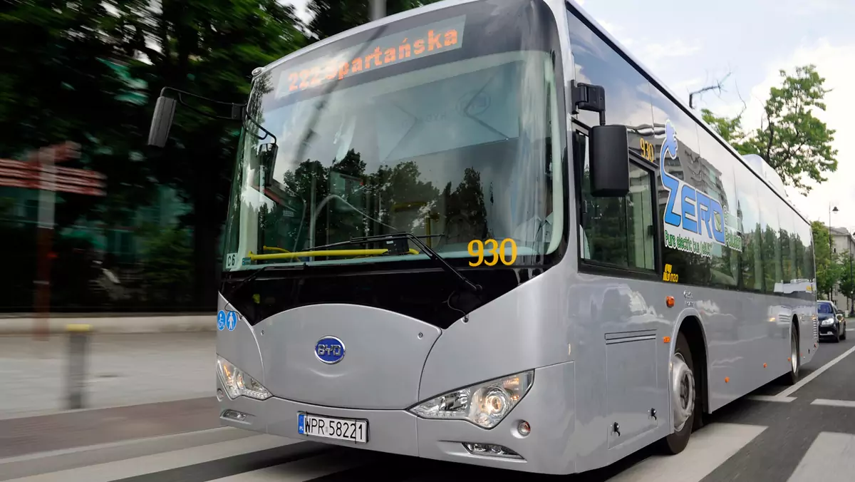 BYD K9 - chiński elektryczny autobus w Warszawie