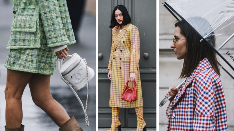 kobiety, kratka, ubrania w kratę, moda