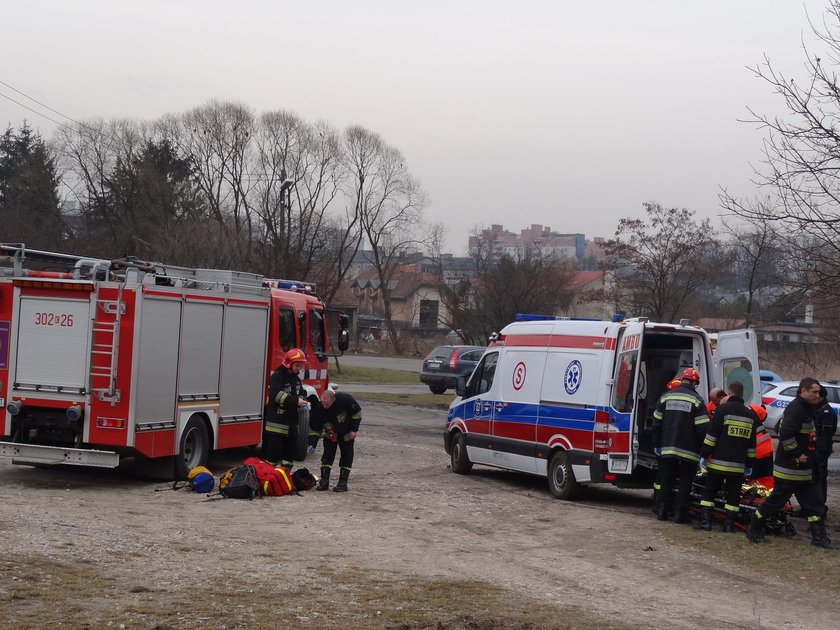 Pijany 20-latek na skałkach Twardowskiego w Krakowie