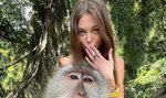 Joanna Opozda dodała zdjęcie z... małpą. Internautka wbiła szpilę. Komu?