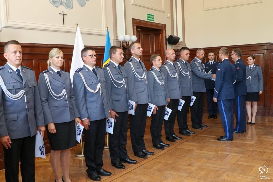 Święto policji w Pszczynie i awanse funkcjonariuszy - 20.07.2022