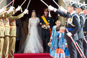 Księżna Stefania i książę Wilhelm w dniu ślubu