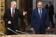 Prezydent Rosji Władimir Putin i premier Armenii Nikol Paszynian