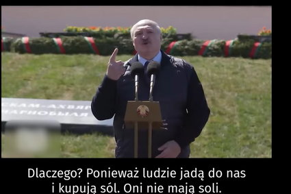 Łukaszenka znów o "biedzie" w Polsce. "Oni nie mają soli!" [WIDEO]