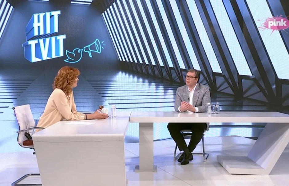 Vučić u emisiji "Hit tvit"