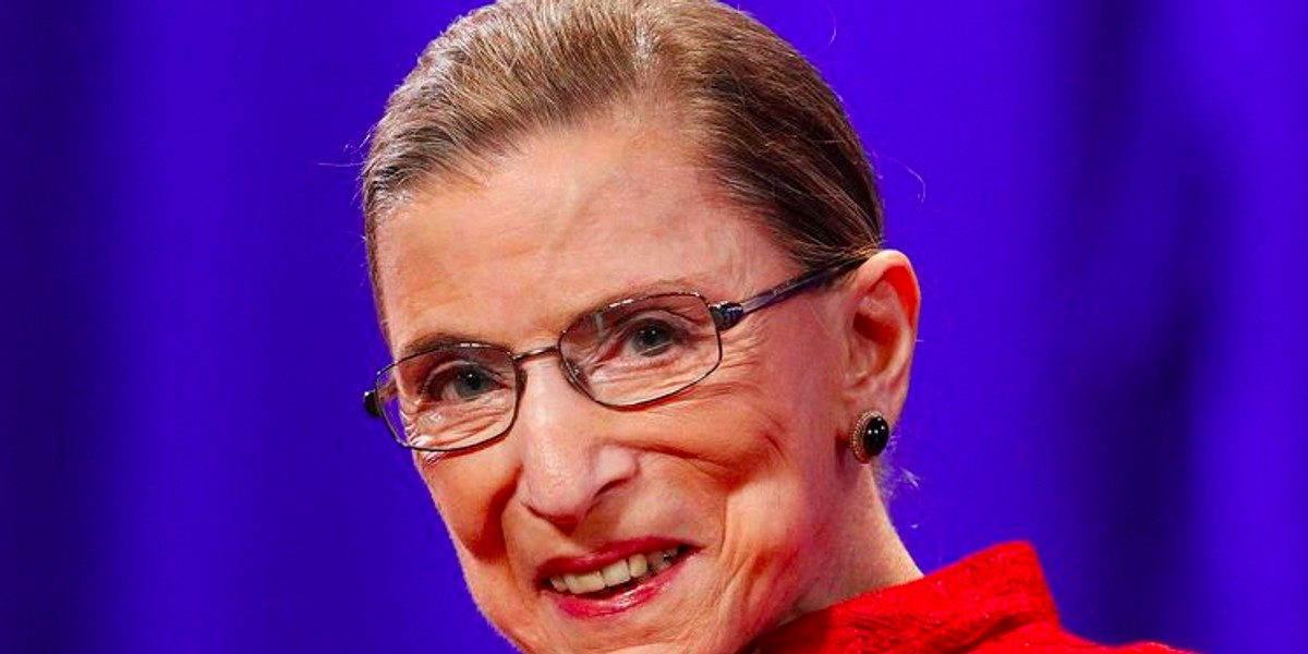 US Supreme Court Justice Ruth Bader Ginsburg.