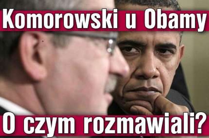 Obama spotkał się z Komorowskim. Było o wizach