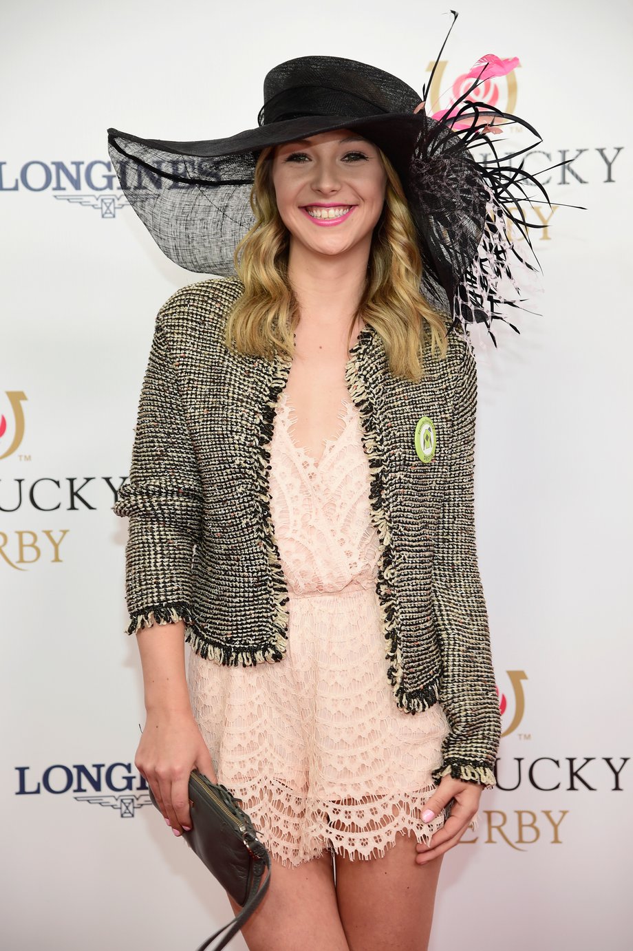 BEST: Actress Sammi Barber wore a stylish hat and blazer.