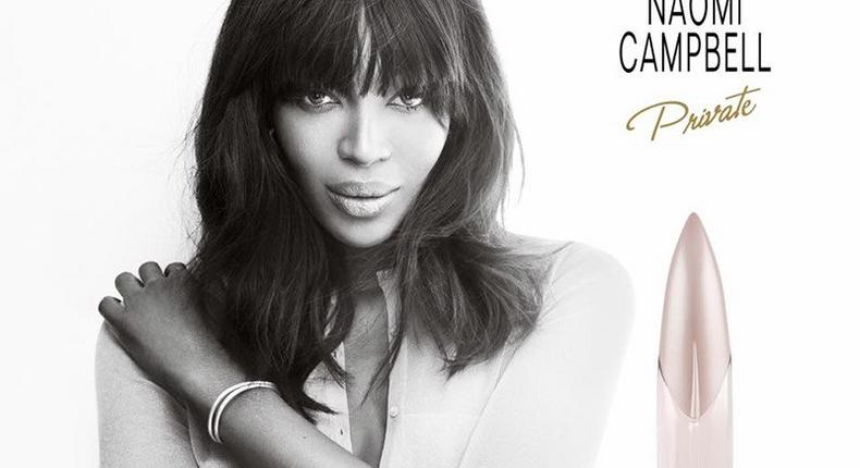 Naomi Campell fronts campaign for her new fragrance 'Private'