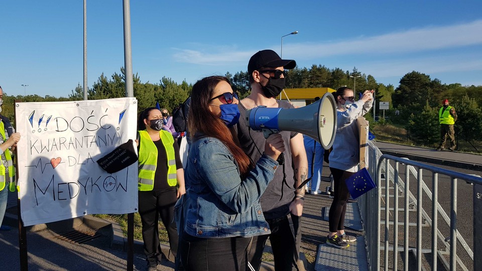 Protest lekarzy na granicy