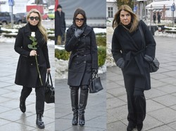 Gwiazdy na pogrzebie Mariusza Waltera. Rusin i Pieńkowska specjalnie przyleciały do Polski [FOTO]