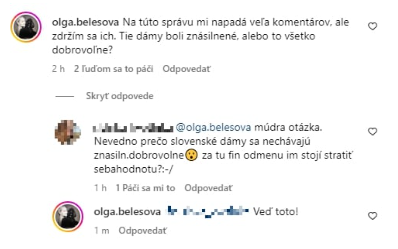Slovenská herečka Oľga Belešová reagovala na správu, že Boris Kollár sa má stať znova otcom.