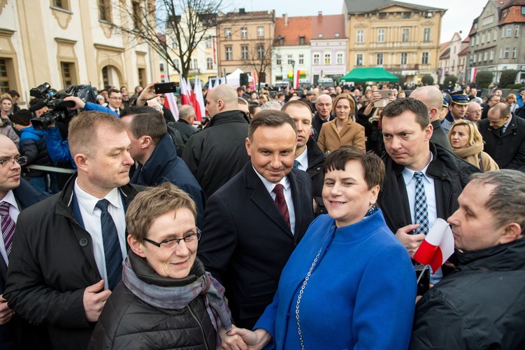 Andrzej Duda wśród mieszkańców