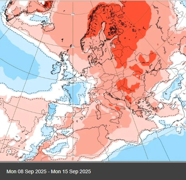 Dominacija "crvene" na mapama od 8. do 15. septembra