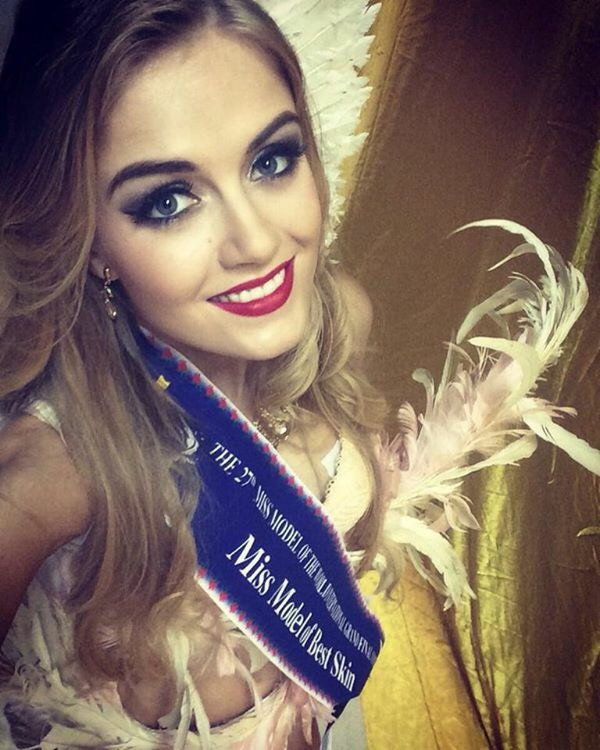 Katarzyna Włodarek została Miss Pięknej Cery w konkursie Miss Model of Rhe World