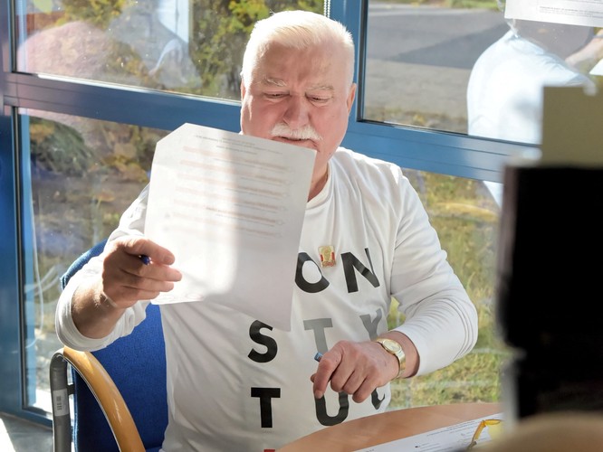 Wybory samorządowe 2018. Lech Wałęsa