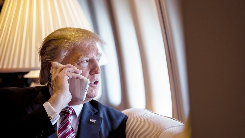 Trump on phone