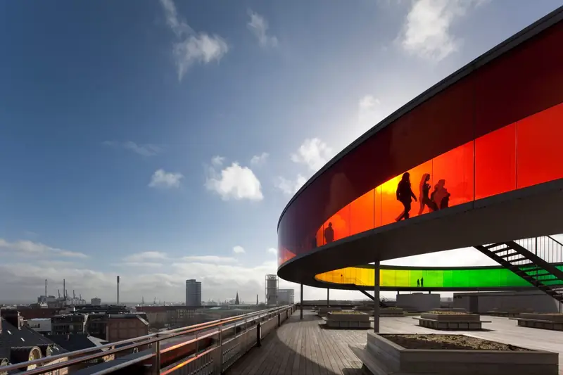 Muzeum sztuki ARoS, Dania, budynek: Schmidt Hammer Lassen and Olafur Eliasson, zdjęcie: David Borland