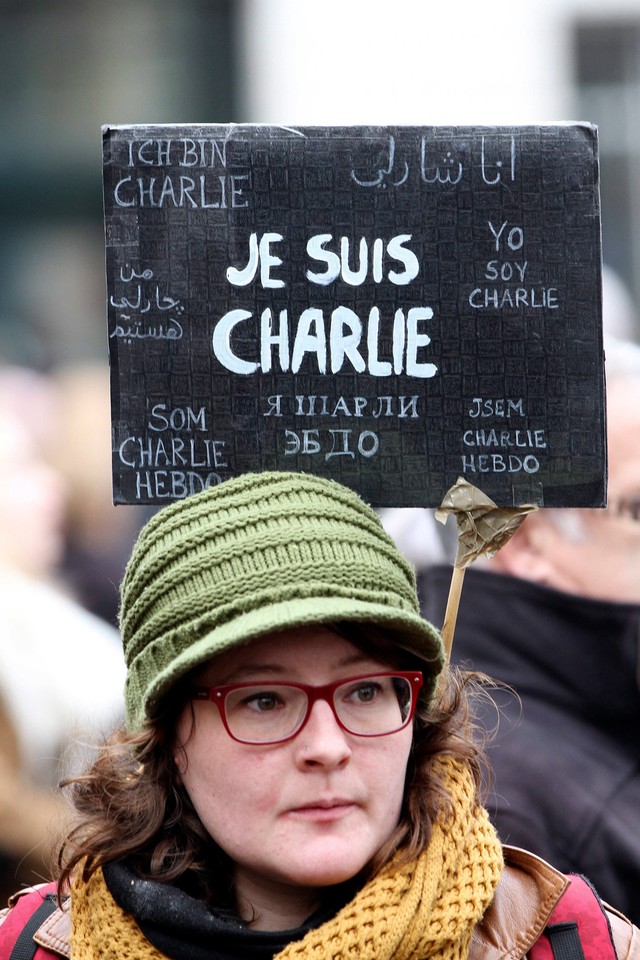 FRANCE CHARLIE HEBDO REPUBLICAN MARCH (Republican march in Nantes to pay tribute to victims of terrorist attacks in France )