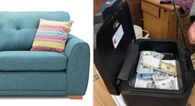 'Lucky' man buys sofa, finds $43 170 (GSH 243k) hidden inside after getting home