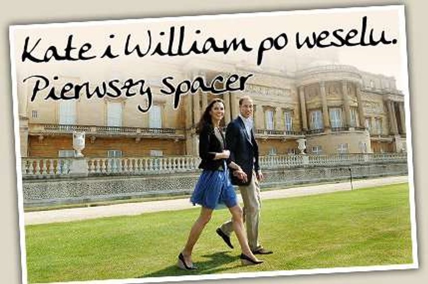 Kate i William po weselu. Pierwszy spacer