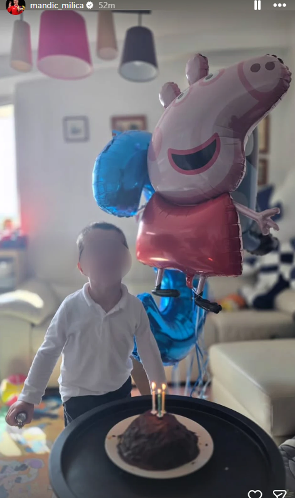 Milica slavi sinu rođendan