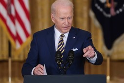 Joe Biden na konferencji prasowej