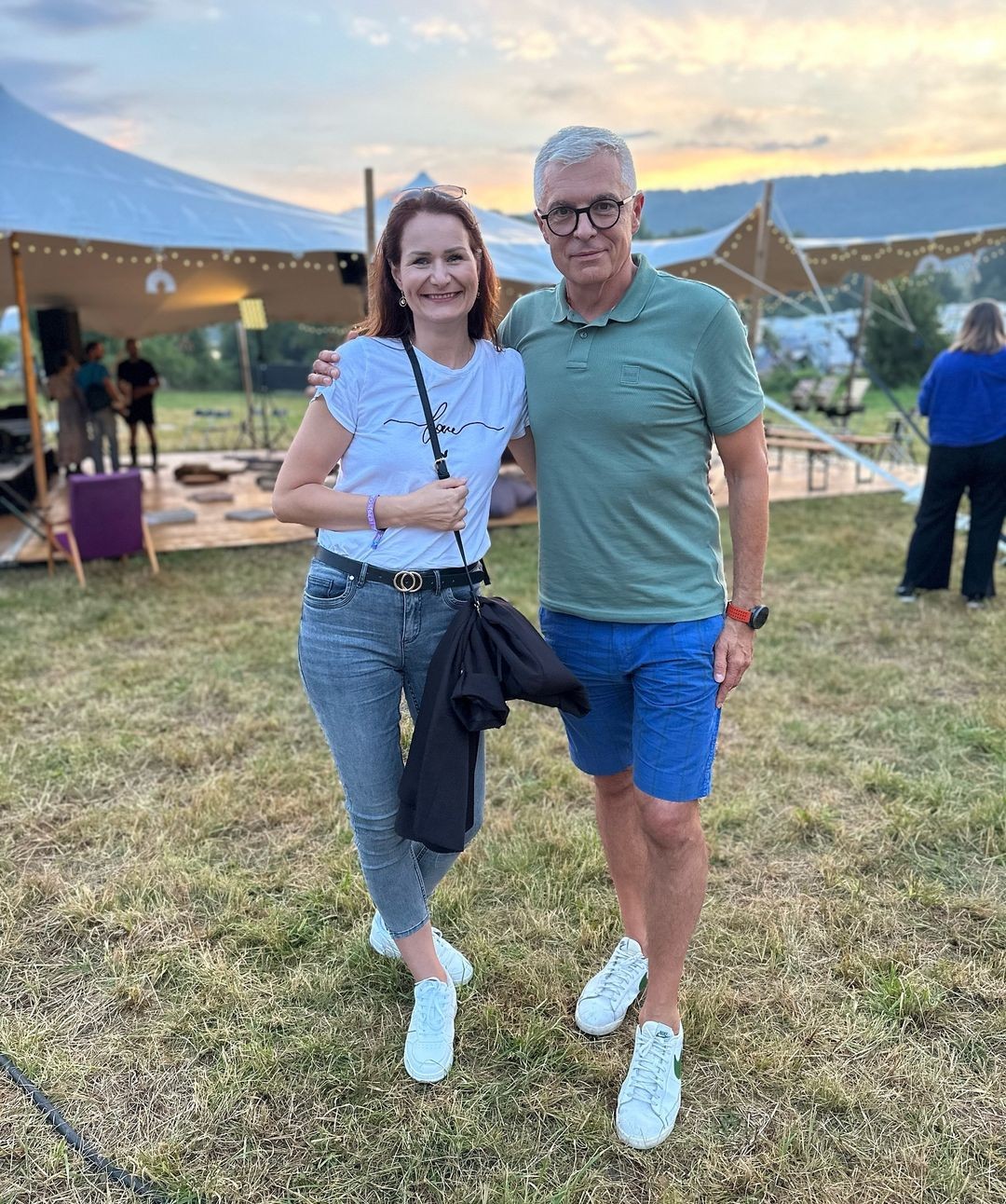 Poslankyňa Národnej rady (NR) SR Martina Holečková s Ivanom Korčokom.