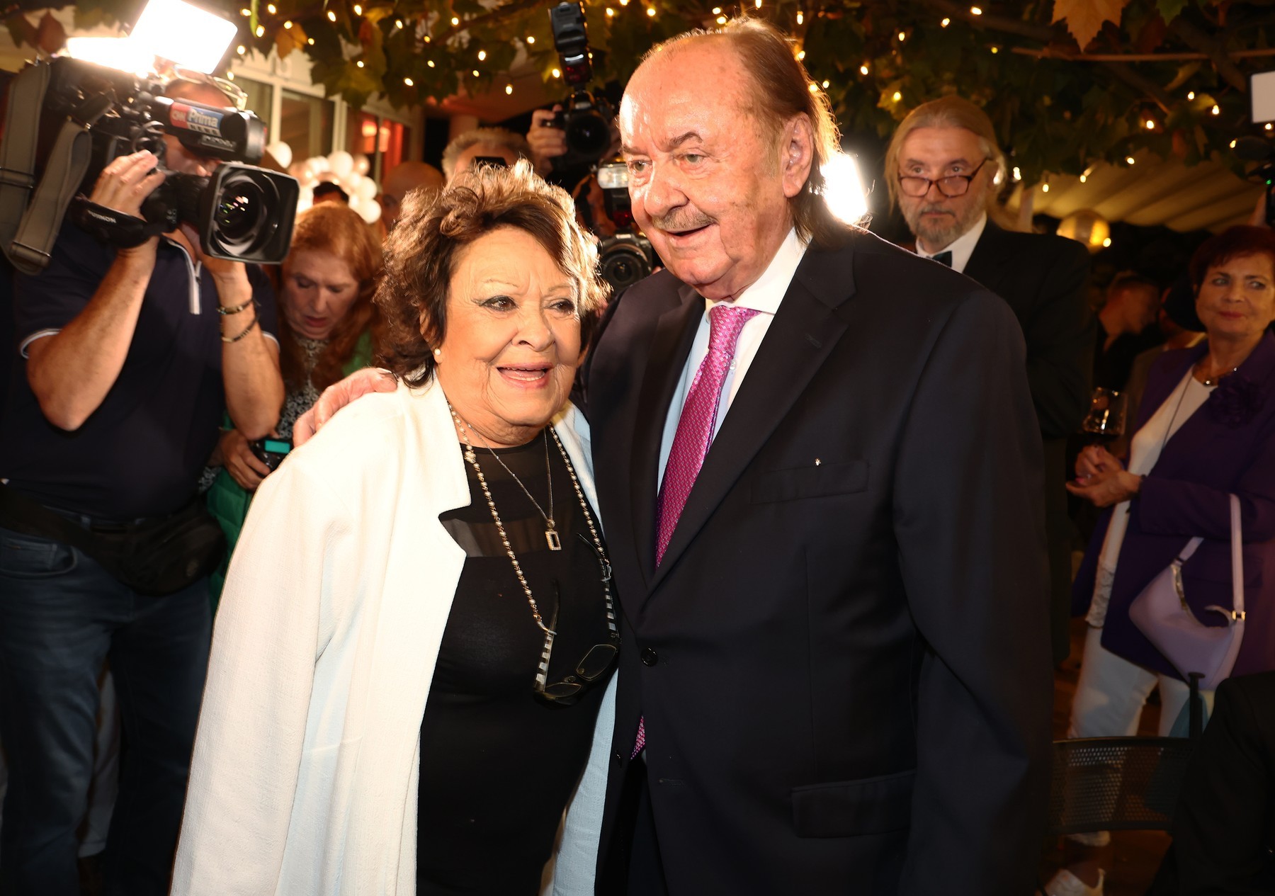 Česká herečka Jiřina Bohdalová a František Janeček.