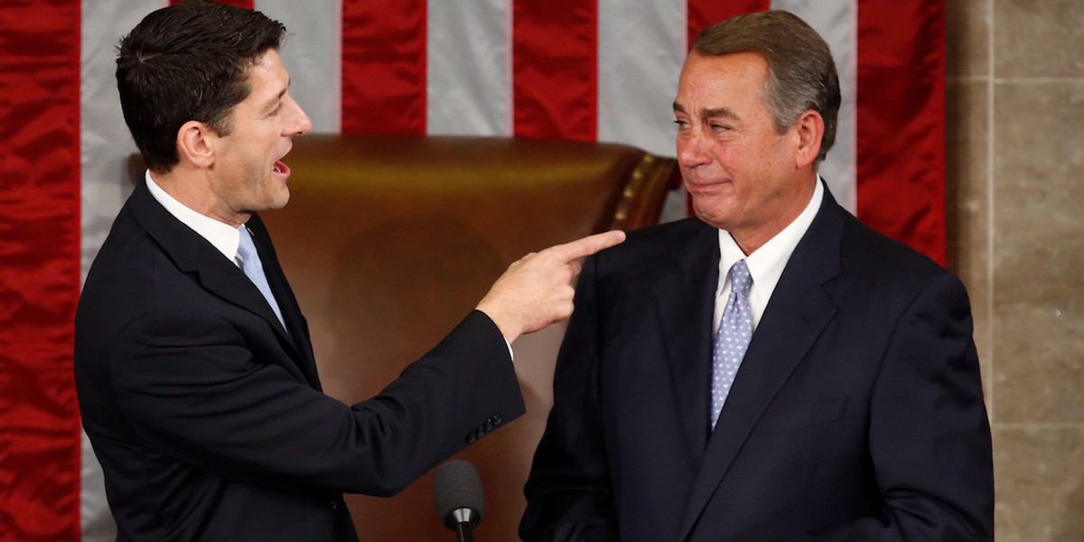 John Boehner said George W. Bush texted him to say Paul Ryan should ask him for more advice