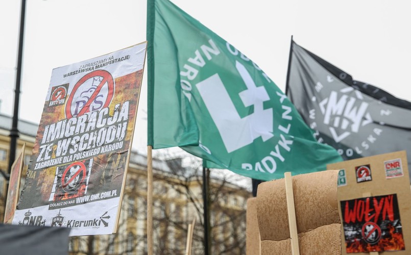 Uczestnicy protestu oświadczyli, że jest on wyrazem sprzeciwu wobec wschodniej polityki imigracyjnej rządu premier Beaty Szydło. - Naszym zdaniem jest to kontynuacja polityki Platformy Obywatelskiej (...). W 2016 r. przybyło do Polski ponad milion Ukraińców. Zdaniem ONR, mamy do czynienia z postępującą ukrainizacją polskiego rynku pracy - powiedział rzecznik prasowy ONR Tomasz Kalinowski.