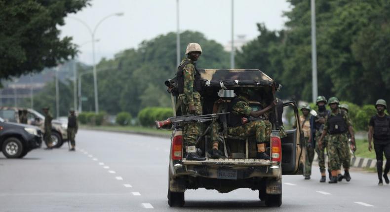 Soldiers on duty in Nigeria. Illustrative photo (Punch)