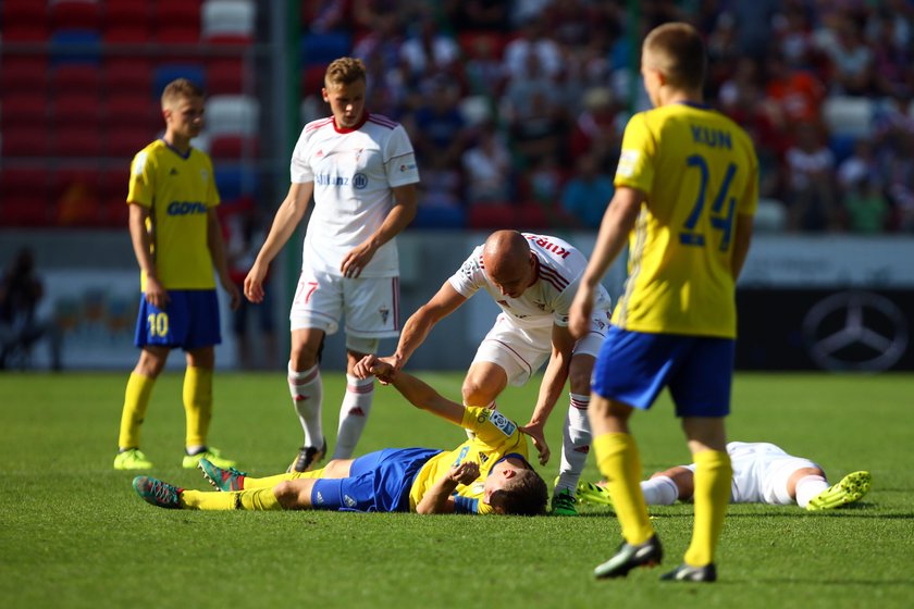 Pilka nozna. Ekstraklasa. Gornik Zabrze - Arka Gdynia. 13.08.2017