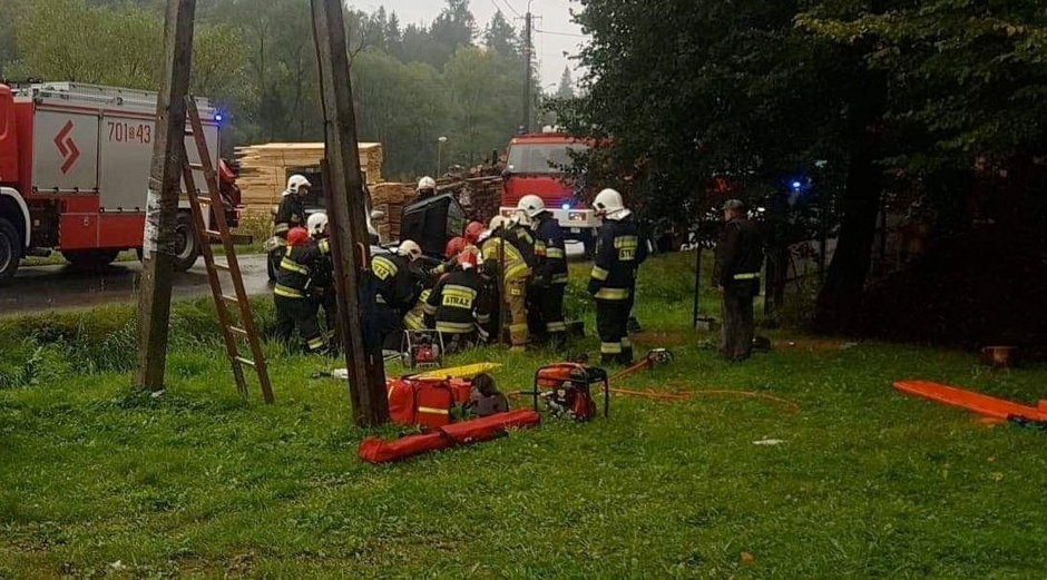 Dwie osoby trafiły do szpitala