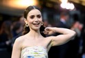 Lily Collins na premierze filmu "Tolkien"