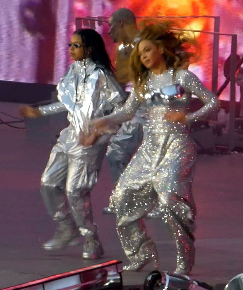 Beyonce i Blue Ivy razem na scenie.