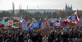 Protest antyrządowy w Pradze