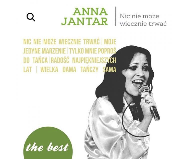 Okładka składanki z przebojami Anny Jantar