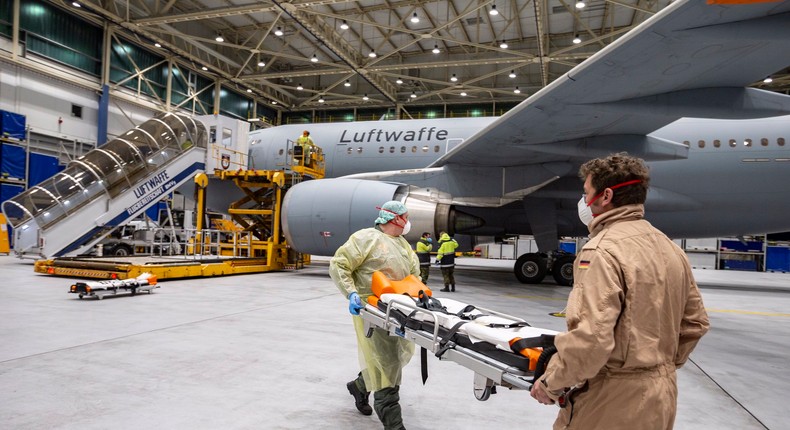 The Airbus A310 MRT MedEvac. (Twitter/akk)