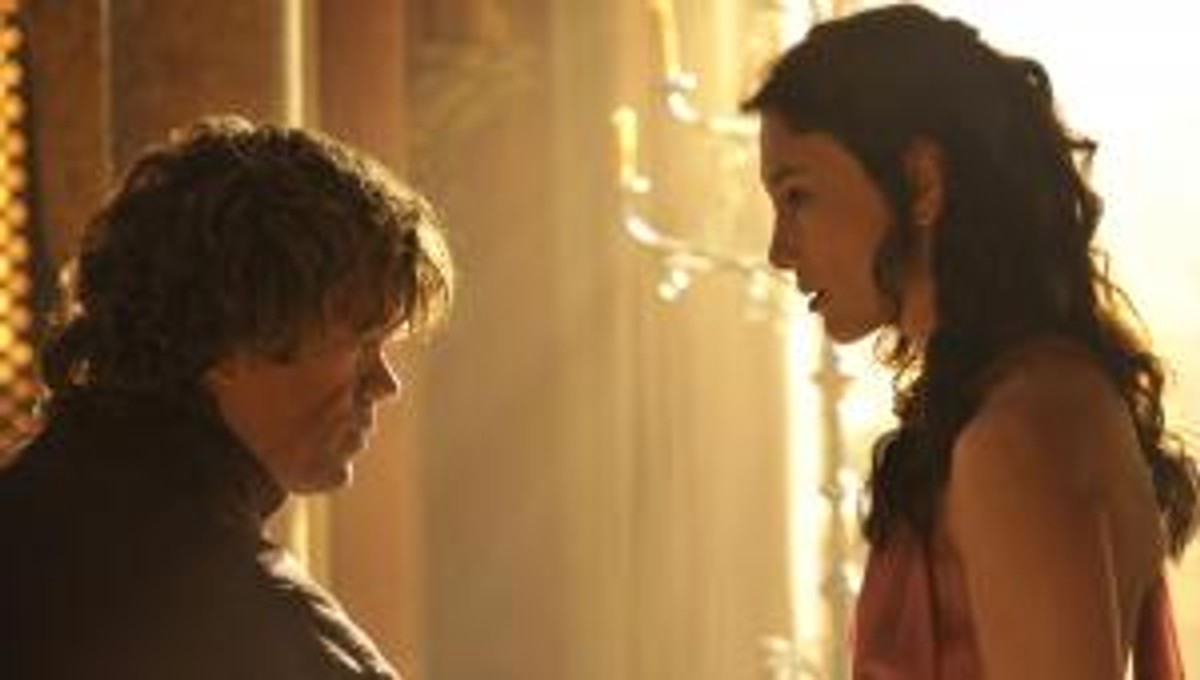 Peter Dinklage jako Tyrion Lannister i Sibel Kekilli jako Shae