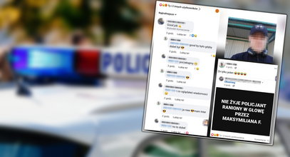 40-​latek pochwalał w sieci zabójstwo policjanta. Mundurowi mu tego nie darowali