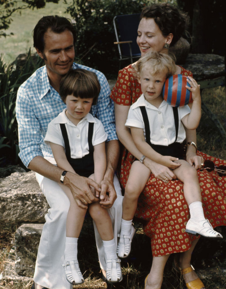 Małgorzata II i książę Henryk z dziećmi: Fryderykiem i Joachimem