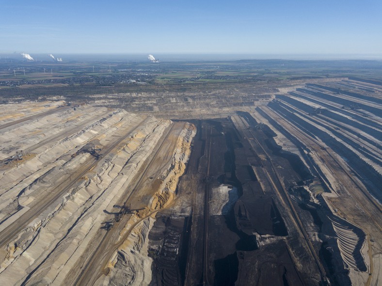 Kopalnia odkrywkowa węgla brunatnego w Hambach. Niemcy, 5.10.2018