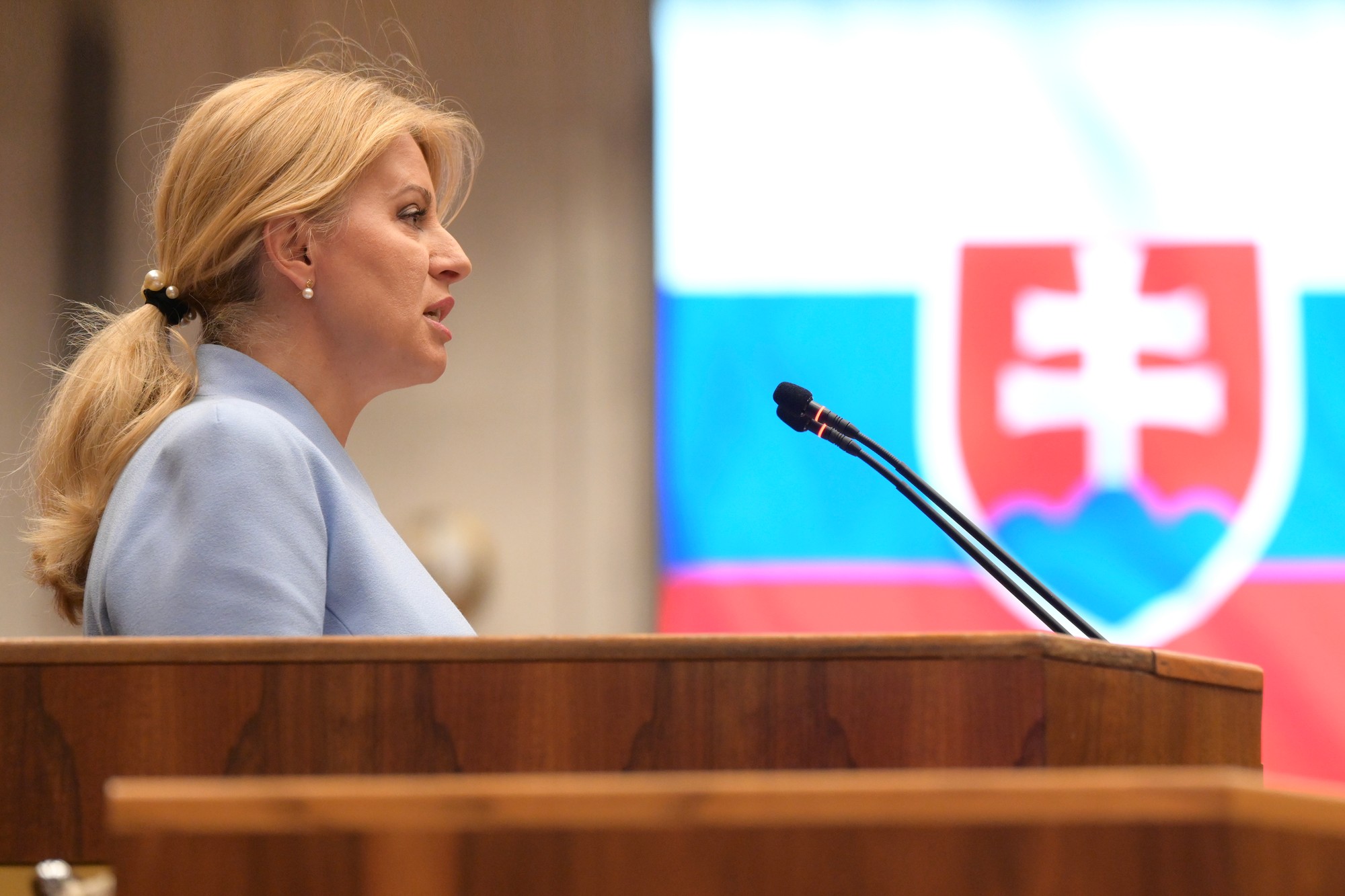 Prezidentka Čaputová vystúpila v pléne NR SR s príhovorom k novele Trestného zákona.