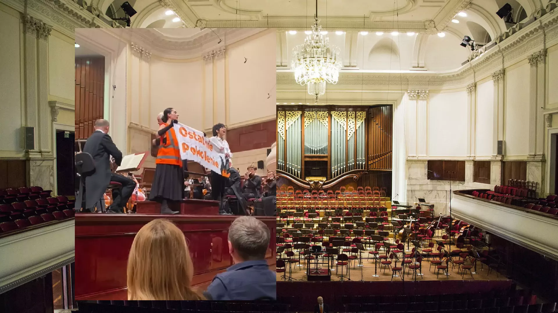 Aktywiści klimatyczni zakłócili koncert w Warszawie. "To jest alarm"