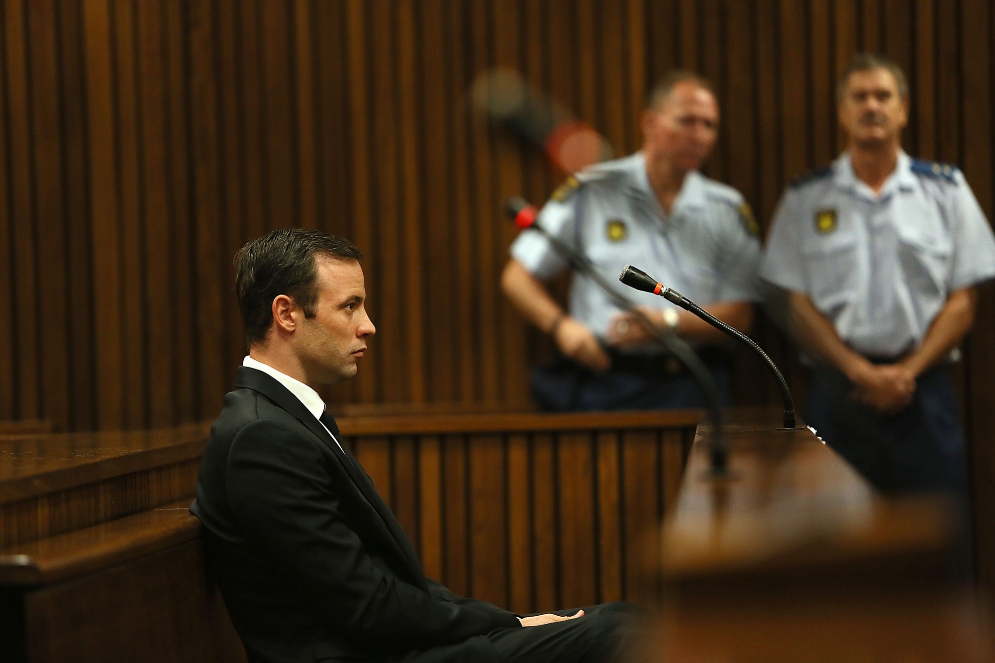 Oscar Pistorius na súde.