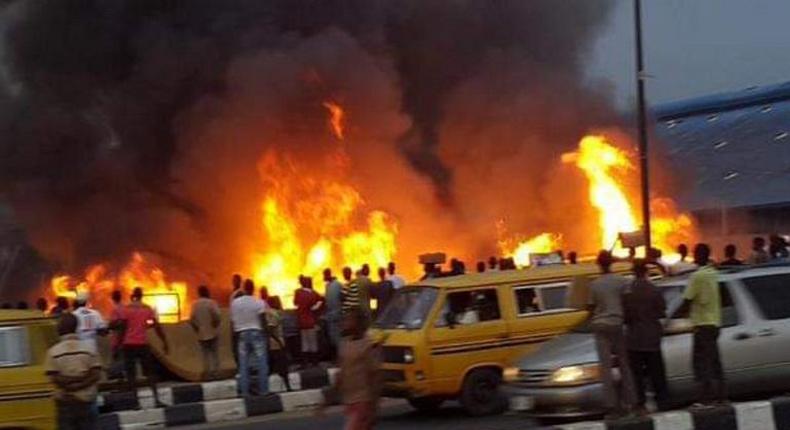 Pipeline explodes again in Lagos. (Vanguard)