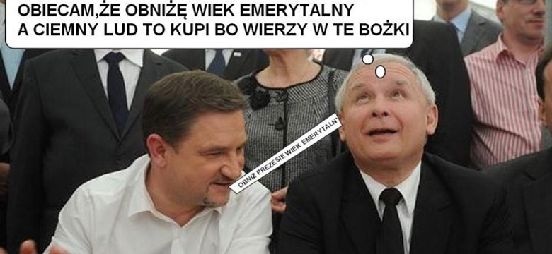 Najedzony Kaczyński i Kwaśniewski poszukujący pracy [MEMY]